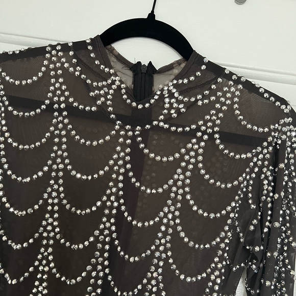 Black Rhinestone Dress. - Picture 3 of 7